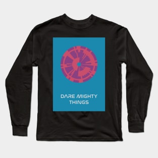 JPL/NASA Perseverance Parachute "Dare Mighty Things" Poster #3 Long Sleeve T-Shirt